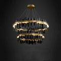 Leila Double Tiers Ring Chandelier - Ineffable Lighting