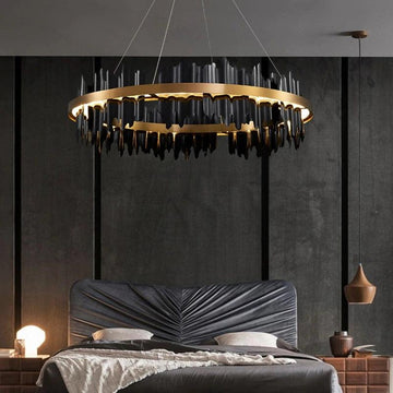 Leila Modern Ring Chandelier - Ineffable Lighting