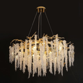 Modern Snowflake Crystal Branch Chandelier - Ineffable Lighting