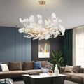 Modern Ceramic Petal Chandelier - Ineffable Lighting