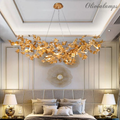 Eclatant Modern Leaf Linear Branch Chandelier - Ineffable Lighting