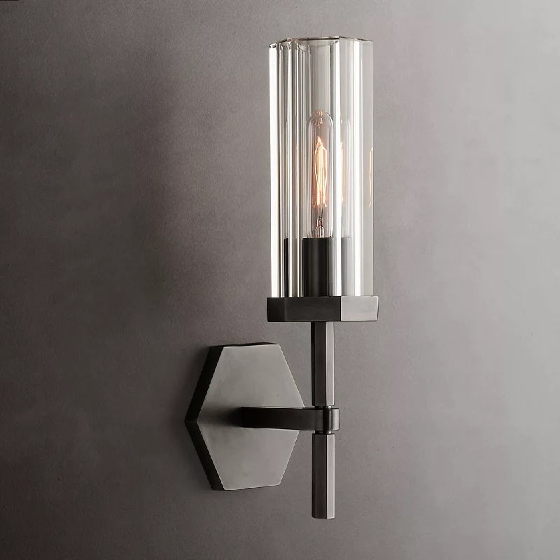 Noah Hexagonal Short Wall Sconces, Light For Bedroom