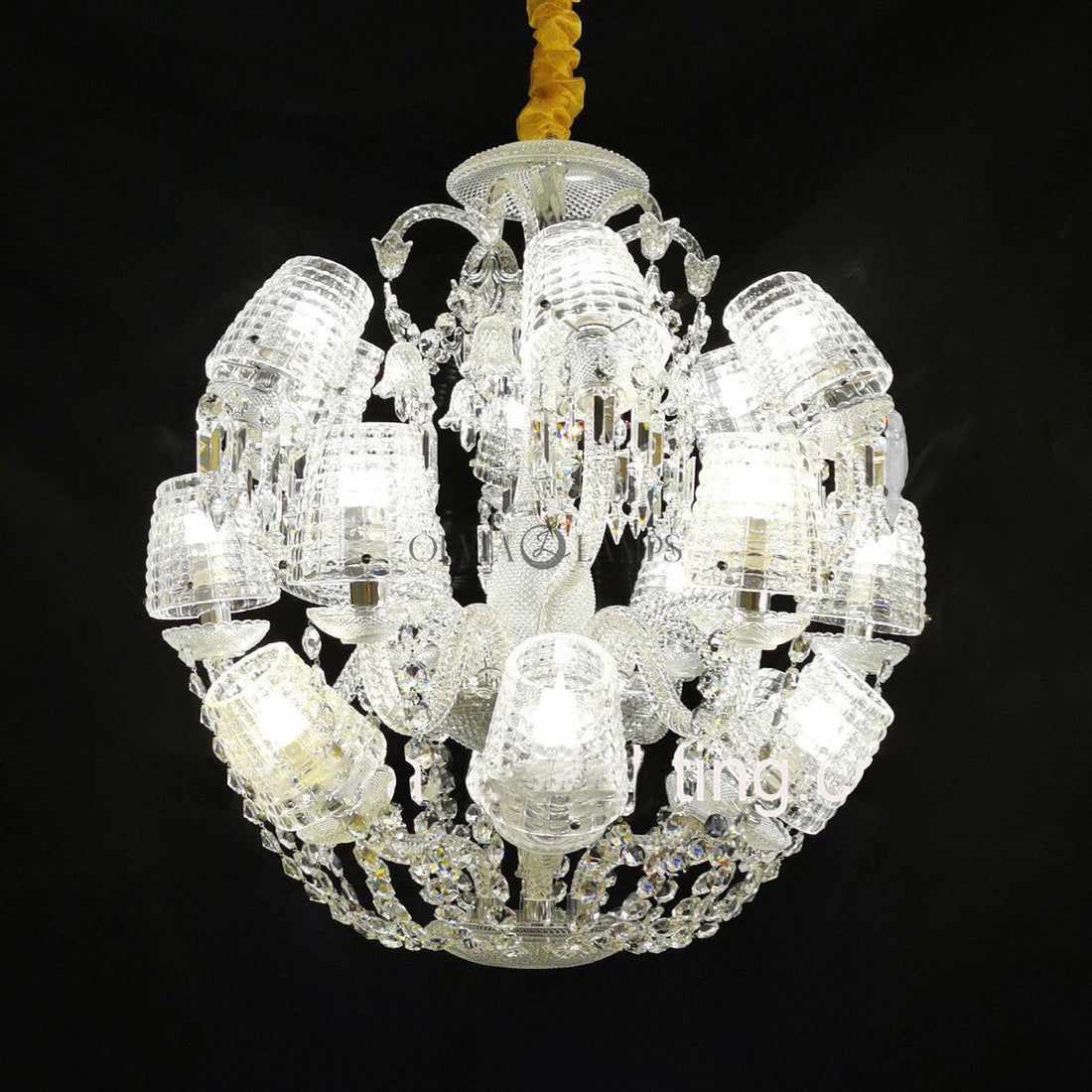 Ovid Sphere Classic Crystal Chandelier 24 Lights - Ineffable Lighting