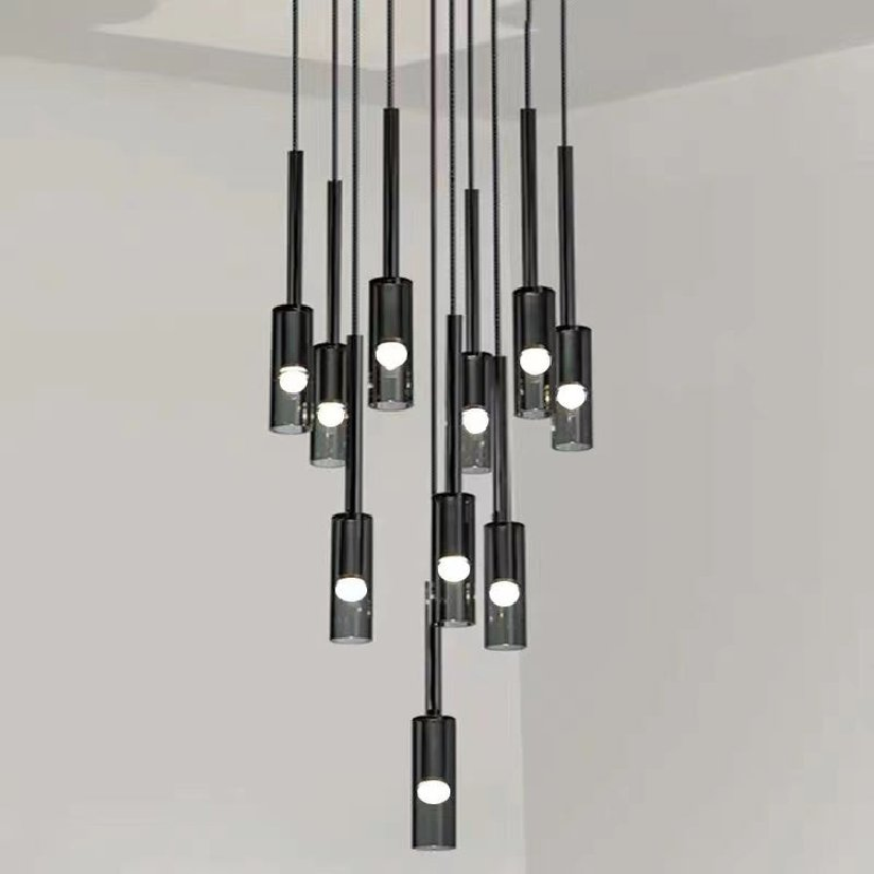 Postmodern Round Glass Chandelier - Ineffable Lighting