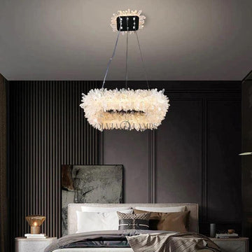 Rock Crystal Square Modern Chandelier