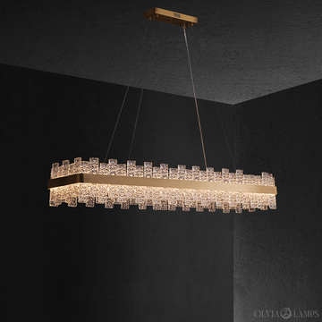 Mignon Post Modern Island Chandelier - Ineffable Lighting