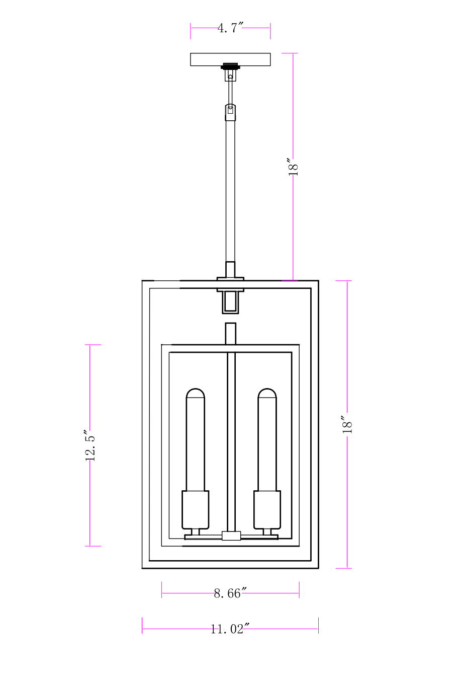 Beckman Glass Lantern Modern Pendant - thebelacan