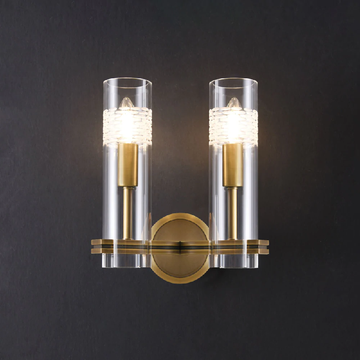 Nigel Modern Bedroom Double Wall Sconce - Ineffable Lighting