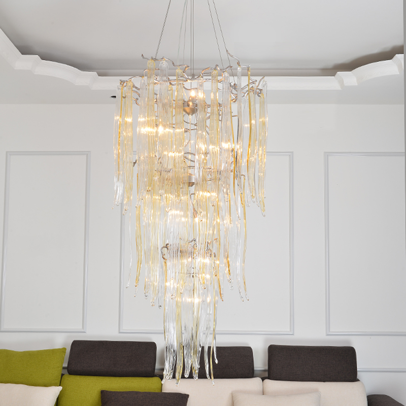 Luxury Crystal Branch Chandelier For Staircase - Ineffable Lighting