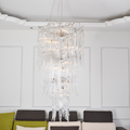 Luxury Crystal Branch Chandelier For Staircase - Ineffable Lighting