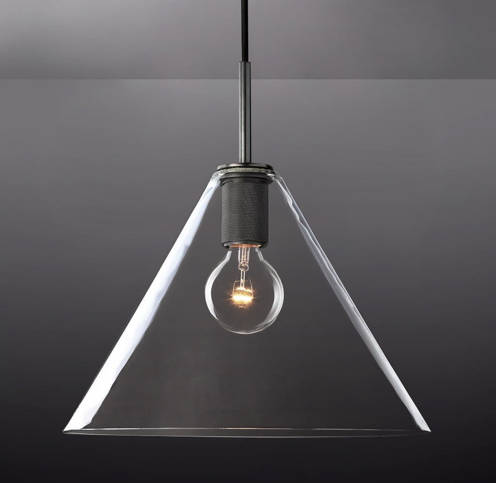 Luxury Utilitaive Funnel Shade Pendant 14"