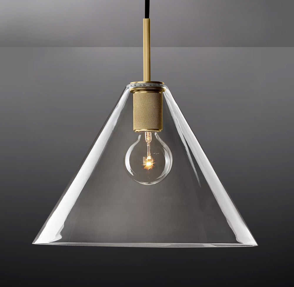 Luxury Utilitaive Funnel Shade Pendant 14"