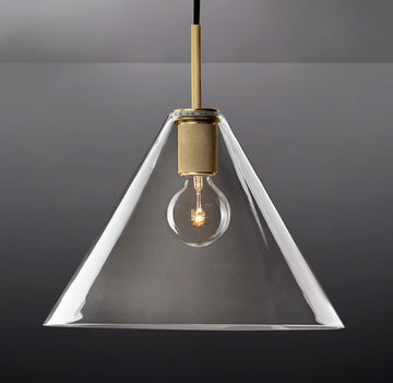 Luxury Utilitaive Funnel Shade Pendant 14"