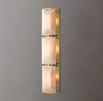 Harlew Calcite Triple Sconce 3 lights