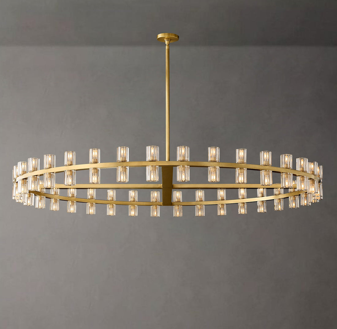 Akzone 2-Tier Round Chandelier 60″, 108-Lights